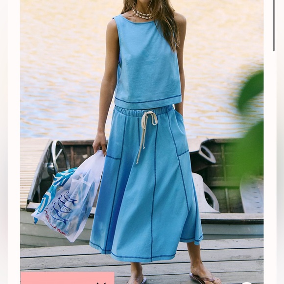 Free People Strada Skirt Set NWT - Picture 1 of 4